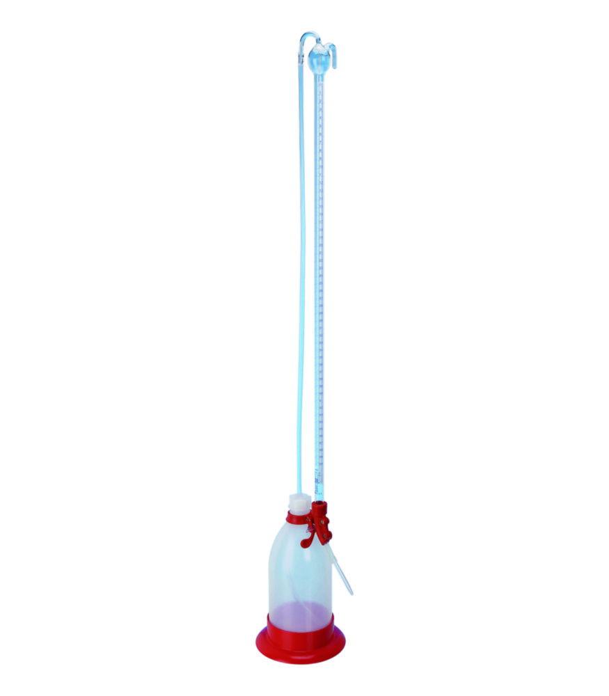 Poulten & Graf Automatic Burette 50mL:0.1 Dr. Schilling Pattern Class B with Reservoir and Plastic Feet