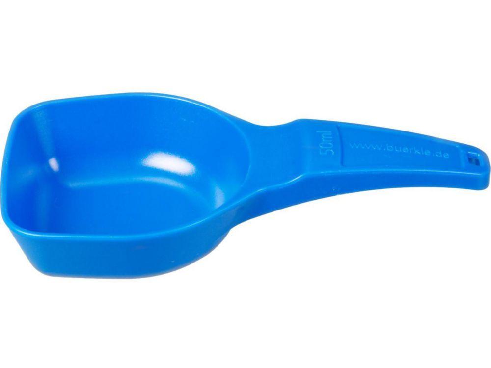 Bürkle Measuring Spoon 50 ml, PS, Blue, Pack of 100