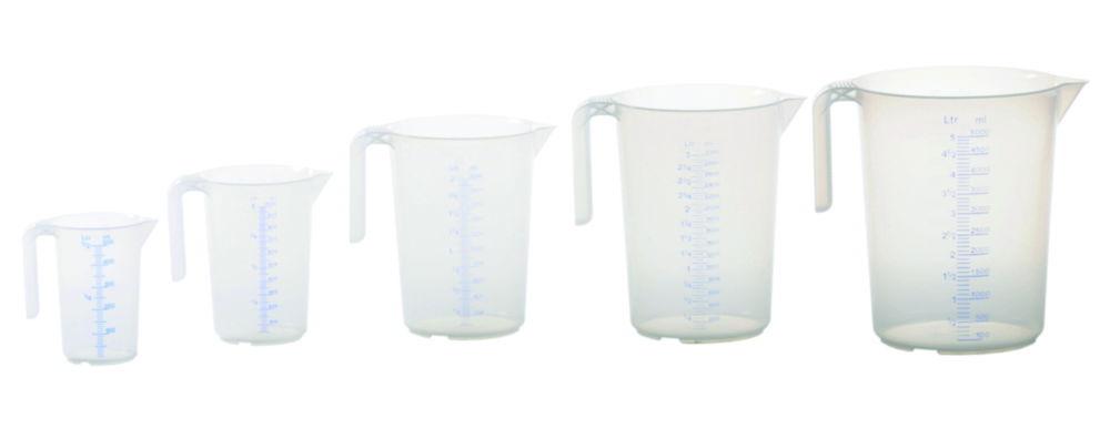 Hünersdorff Measuring Jug 3000ml PP 2 Scales Transparent Open Handle Stackable