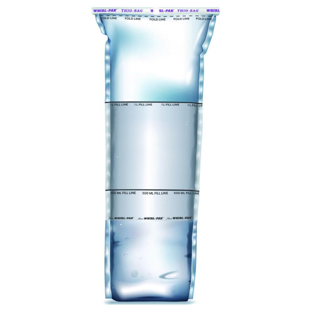 Nasco Whirl-Pak Thio Bag Sample Bags 75x185 mm PE Self-Standing, 100 ml, Sterile, Pack of 100

