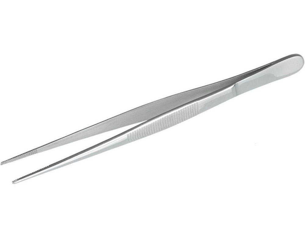 Bürkle Tweezers 160 mm, Stainless Steel, Pointed Straight Shape