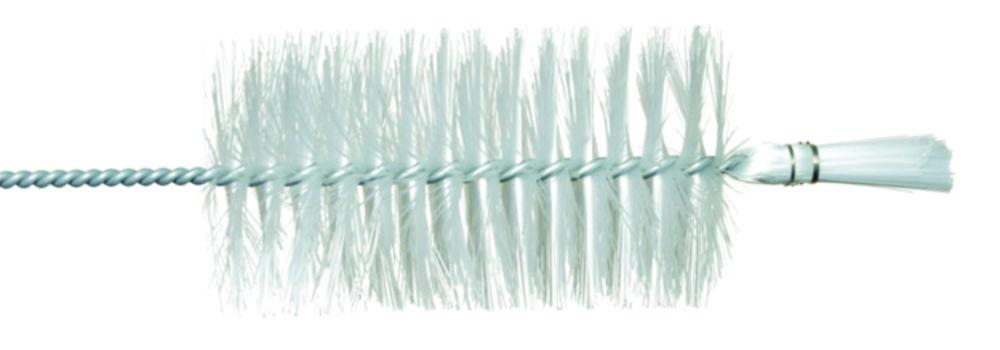Reitenspieß-Bürsten Bottle Brush for 0.5 L Bottles – 420 mm Length, Ø 55 mm Nylon Bristles, Galvanized Wire Handle with Eyelet