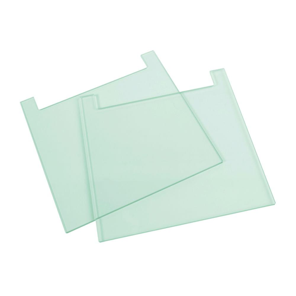 Thistle Scientific Notched Glass Plates 200x200mm, 2mm Thick – Pack of 2