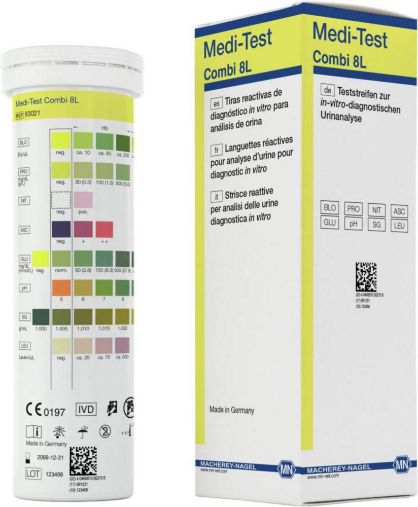 Macherey-Nagel MEDI-TEST Combi 8 L Pack of 100 Strips

