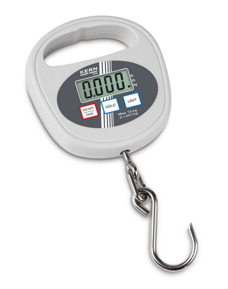 Kern Electronic Hanging Balance HDB 6K-3XL, 6 kg / 5 g, Including 2x 1.5 V Batteries AAA

