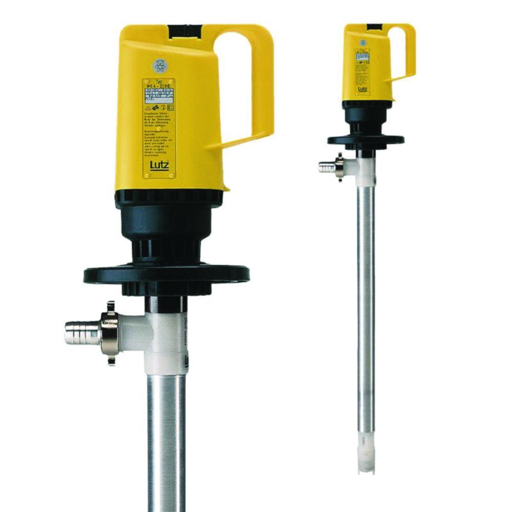 Lutz Electrical Barrel and Container Pump Mineral Oil Alu, Depth of Immersion 1000 mm, Flowrate 85 l/min, 230 V, 500 W, IP 24