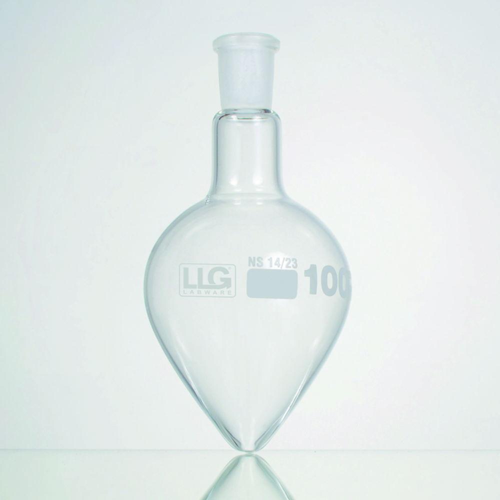 LLG Pear Shape Flask 10 mL NS 14/23 Boro 3.3
