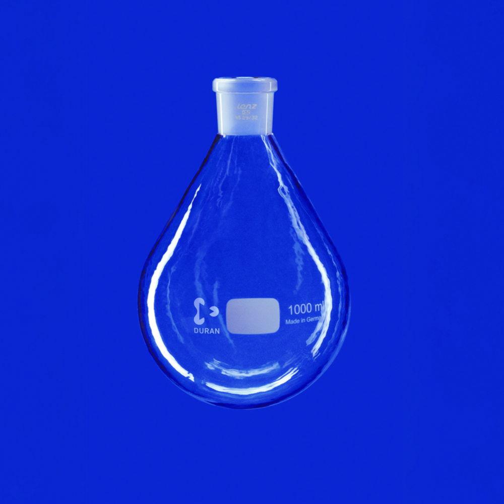 Lenz-Laborglas Evaporating Flask 1000 ml, Pear Shaped NS 29/32, PUR-Coated
