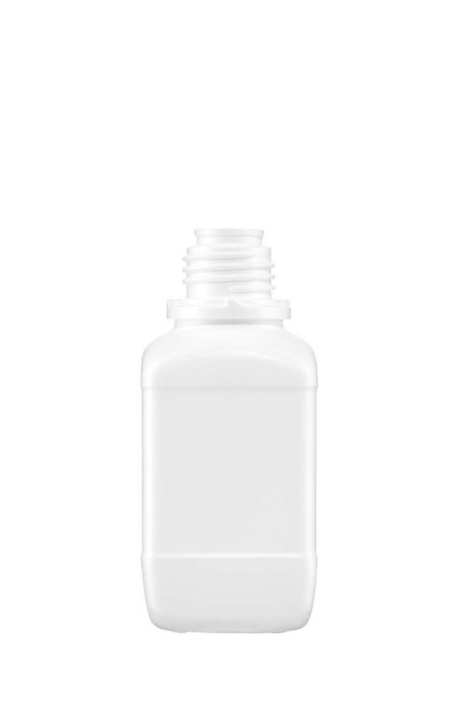 Kautex Textron Square Shape Bottle - 250ml HDPE White Without Closure