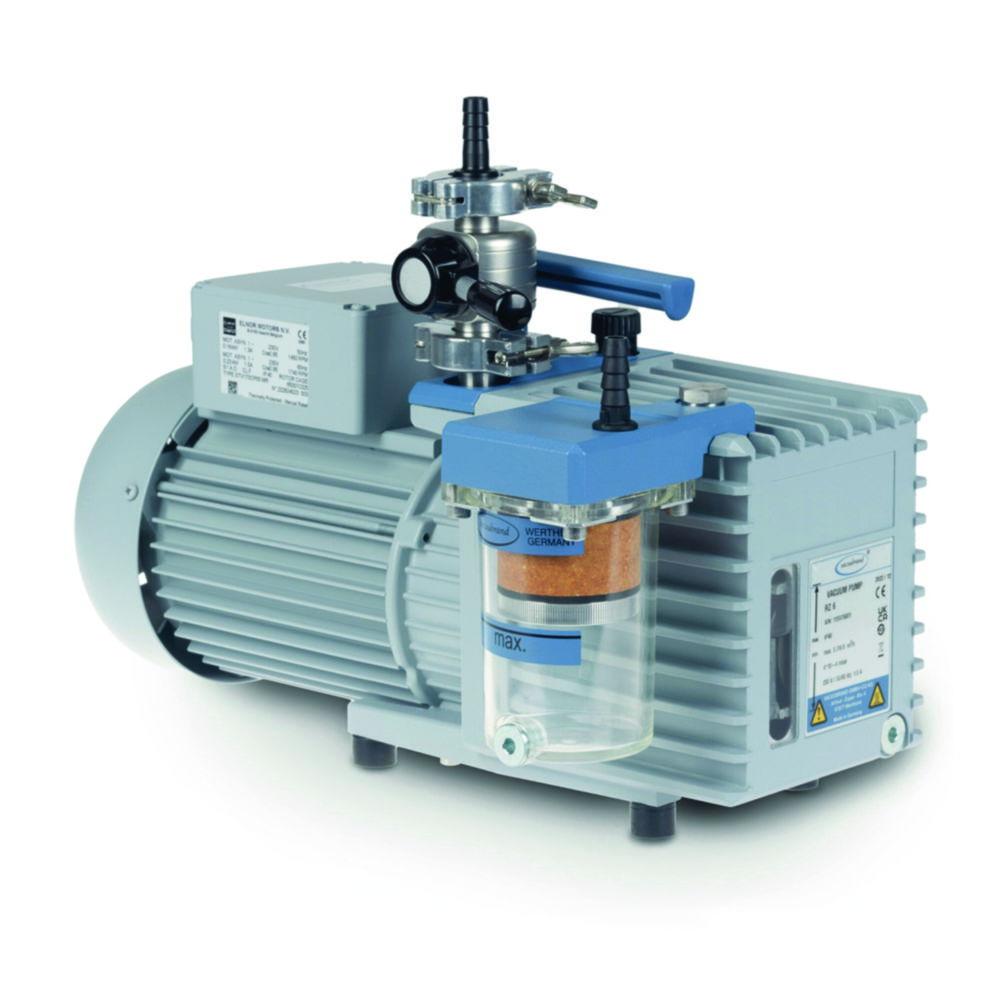 Vacuubrand Rotary Vane Pump Package RZ 6 with Oil Mist Filter and Butterfly Valve VS 16, 230 V / 50-60 Hz, UK Mains Cable