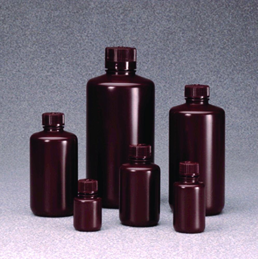 Thermo Nalgene Narrow-Mouth Amber HDPE Bottle 15 mL with Closure​