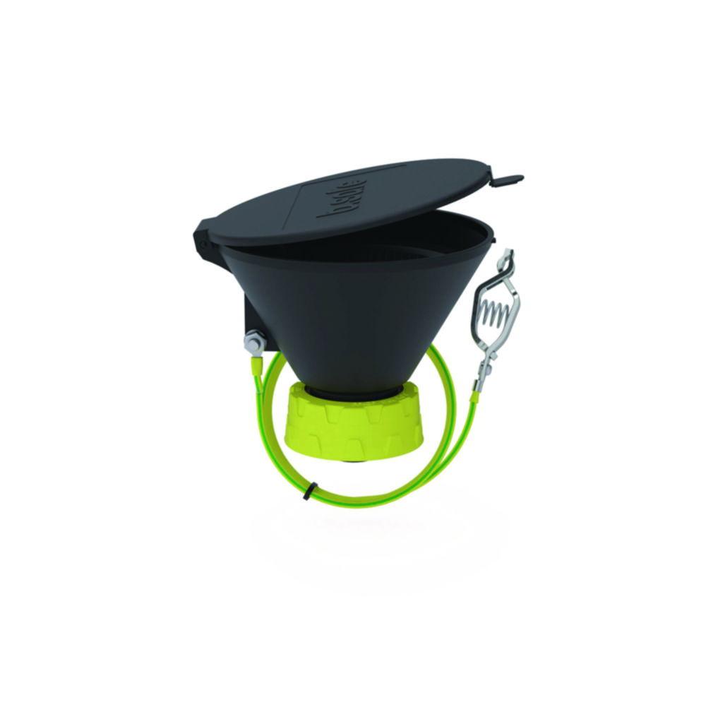 Bohlender b.safe Funnel 130 S 65 – Ø 130 mm, Black, Static‑Dissipative PE‑EX