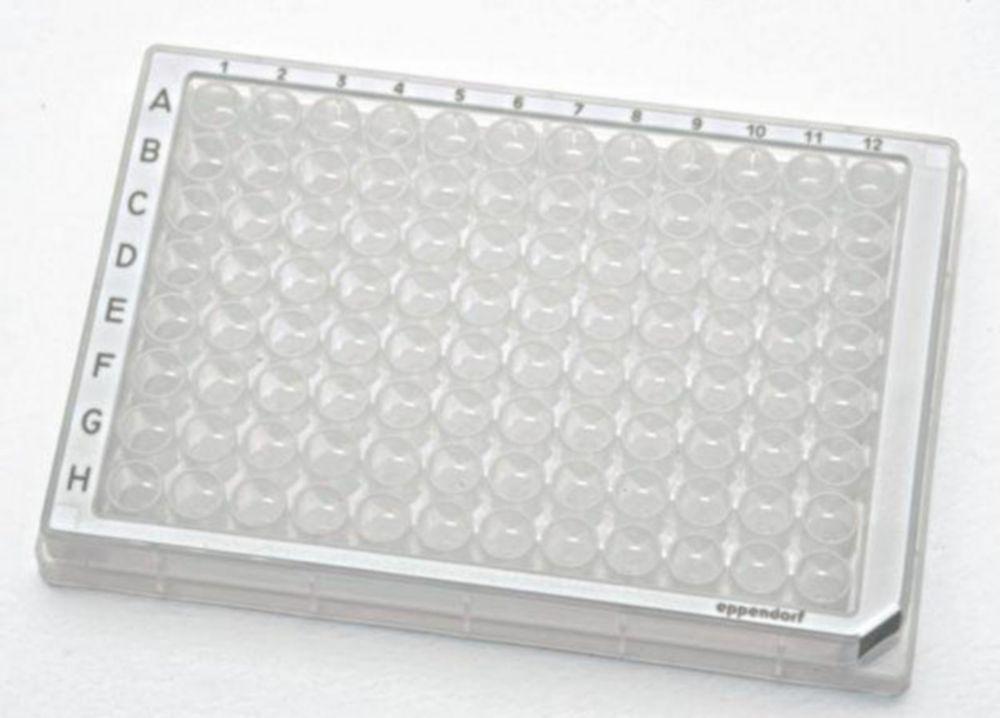 Eppendorf Microplate 96/U-PP, Clear Wells, Border Color White, Sterile, Pack of 240 Plates

