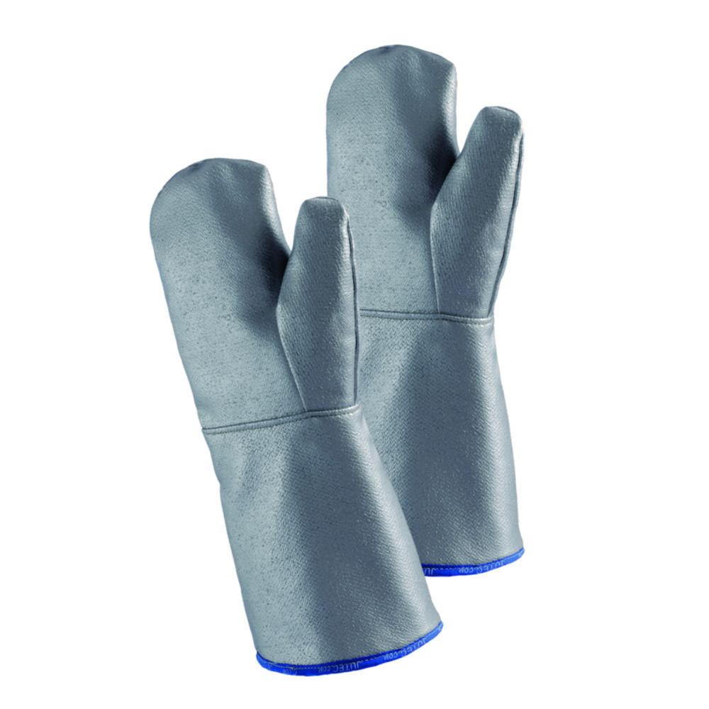 Jutec Fist Gloves H2110040 GS1 Up to 750°C E-Glass Fabric with Silicone Coating on One Side Length 400mm CE Kat III EN 388 EN 407 Pair

