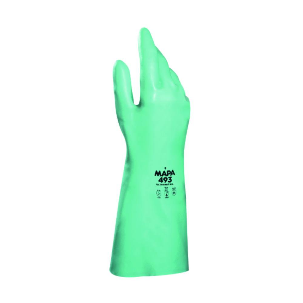 MAPA Gloves Ultranitril 493 Size 8–8.5 Nitrile Length 39cm Pair

