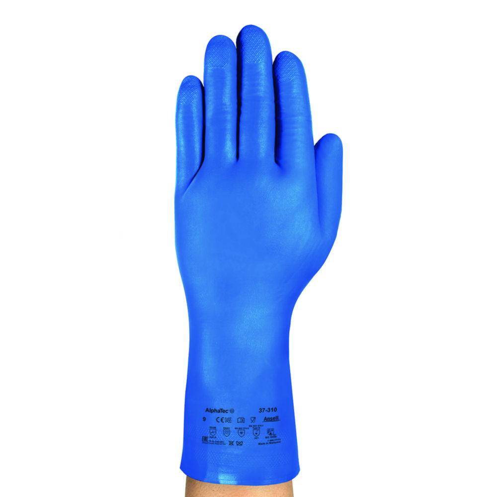 Ansell Nitrile Glove AlphaTec 37-310, Size 10, Blue, Not Velourized, Diamond Grip Profile, Pair

