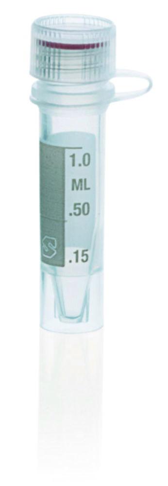 BRAND Reaction Vessels 1.5 ml, PP Screw Cap, Non-Sterile, Graduated with Stand Ring, Pack of 1000