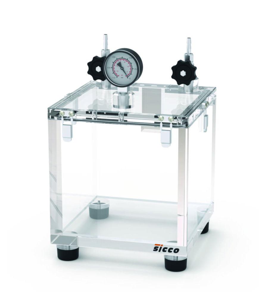 Bohlender Vacuum Desiccator Toploader 250x250x250 mm, PMMA

