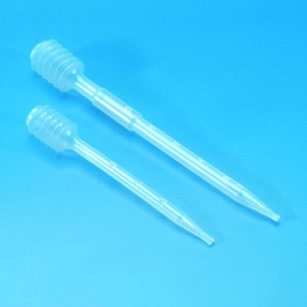 Kartell Disposable Dropping Pipettes 5 ml PE with Bellows and Graduation