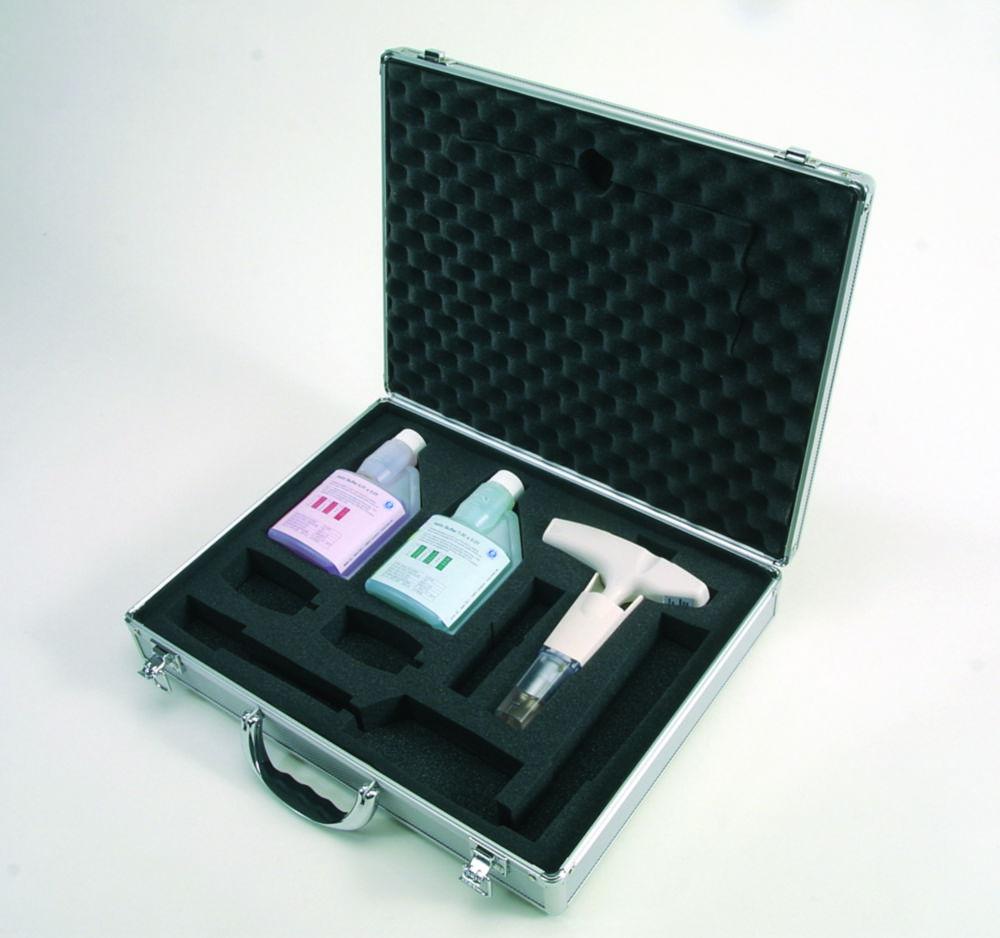 Testo pH/Temperature Meter Testo 205 Starter Set including Storage Cap, Belt/Wall Holder, and Alu Case