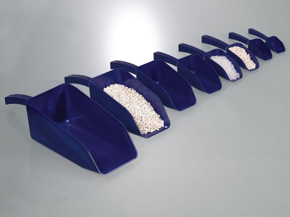 Bürkle SteriPlast Scoop 100ml, PS Length 205mm, Blue, Detectable, Pack of 10