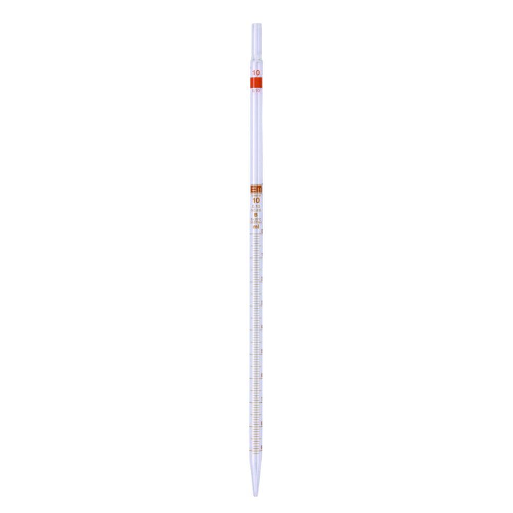 Hirschmann Graduated Pipettes, Clear Glass 50:0.2ml, Amber Graduation
