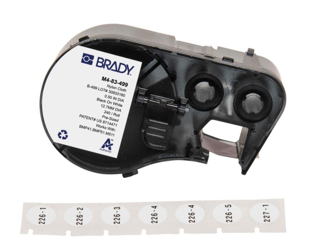 Brady Labels M4-83-499 for M410/BMP41/M510/BMP51/M511 – Pack of 240 Labels

