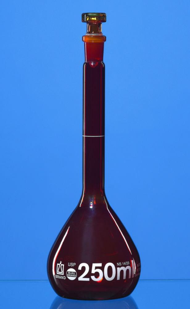 BRAND Measuring Flask BB CLA 1000 mL NS 24/29 Glass Stopper Boro 3.3

