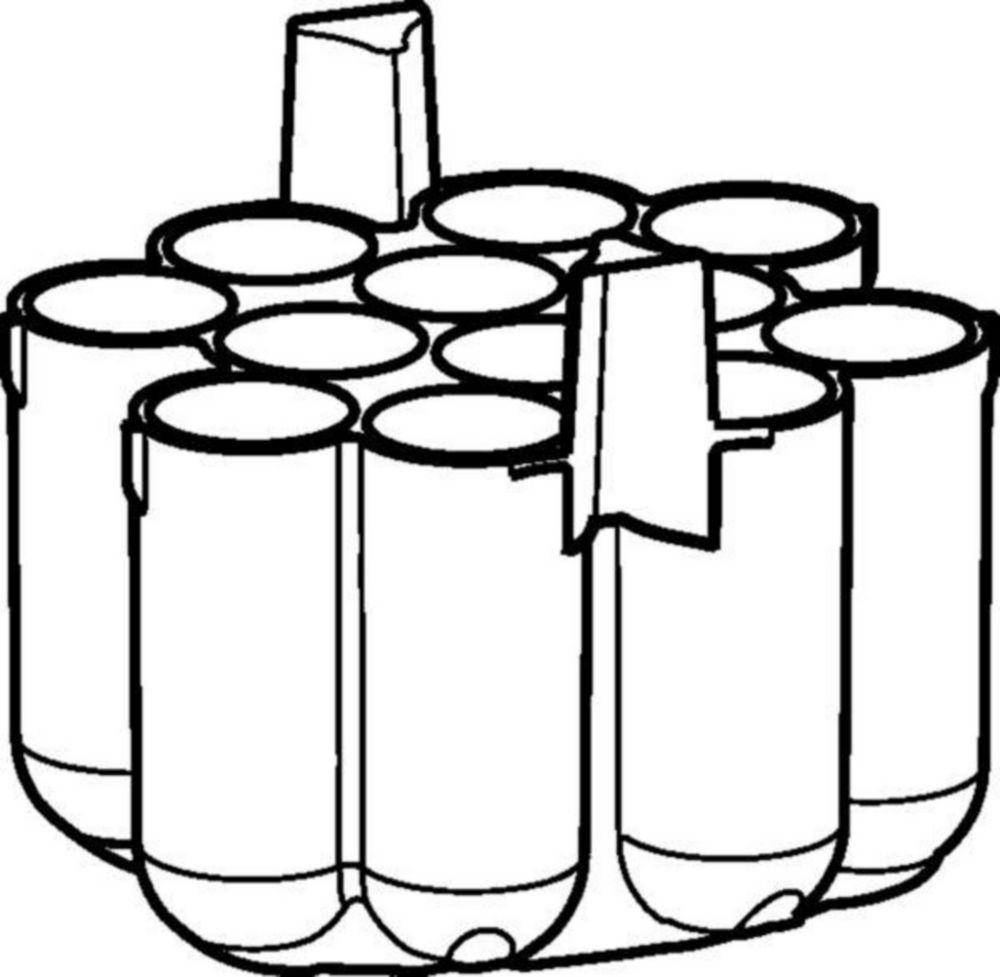 Eppendorf Adapter for 12 Reaction Vessels 50 mL Nalgene for Rotor S-4xUniversal-Large Set of 2 Pieces
