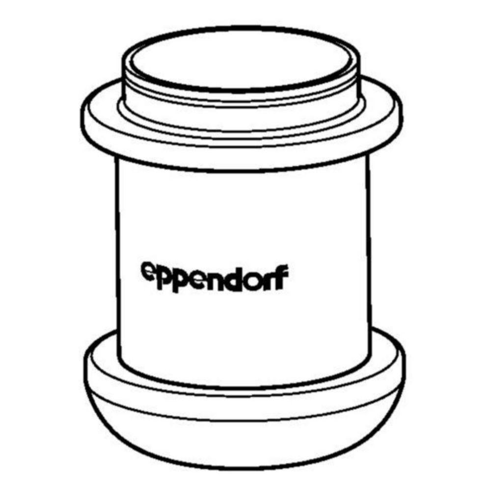 Eppendorf Adapter for 1 Bottle 500 mL Nalgene for Rotor S-4x1000 Round Cup Set of 2 Pieces
