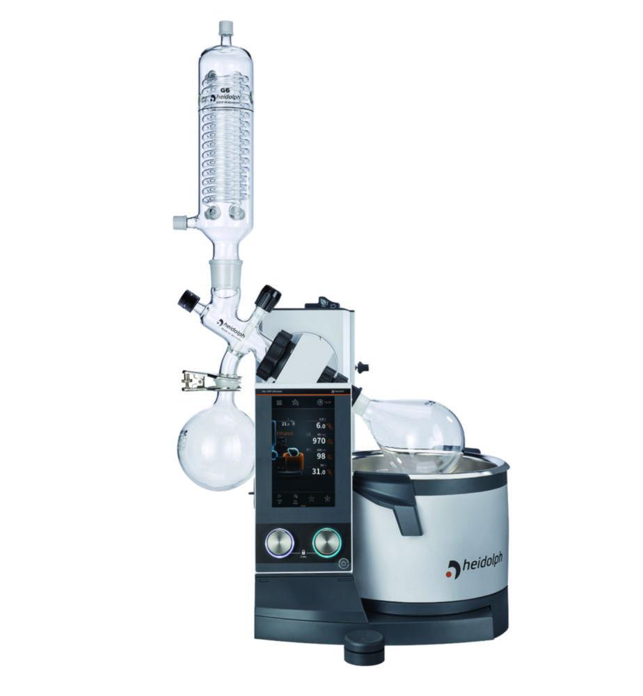 Heidolph Rotary Evaporator Hei-VAP Ultimate Control HL/G6B with Hand Lift, Plastic-Coated Glass Sets
