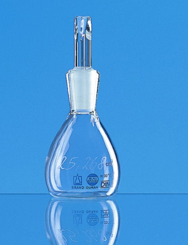 BRAND Pycnometer 100 mL with Stopper and Cap, Borosilicate Glass 3.3, DAkkS Calibration Certificate

