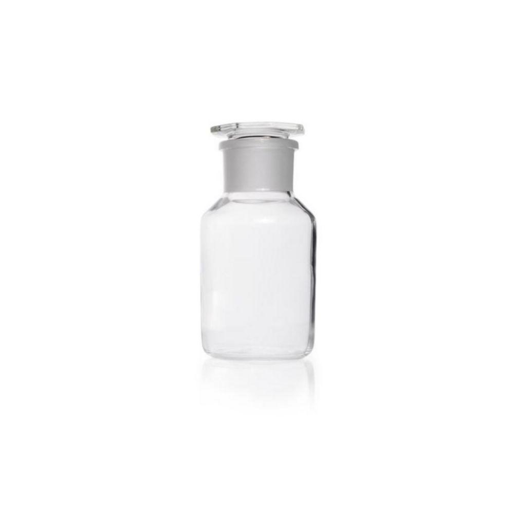 DWK Duran 1000 mL Wide Neck Clear Reagent Bottle with Glass Stopper