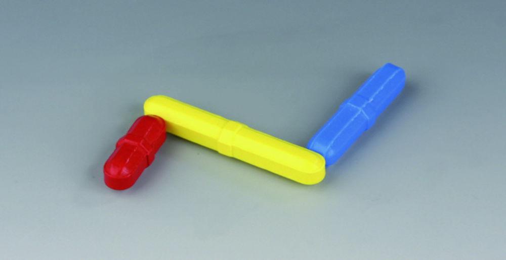 Bohlender Magnetic Stirring Bar, Coloured 50x8 mm, Blue, PTFE