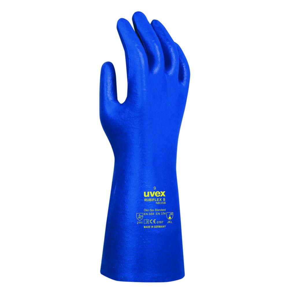 Uvex Protection Gloves RUBIFLEX S NB35B ca. 35 cm, Size 10, Type 60224, Blue, Pair

