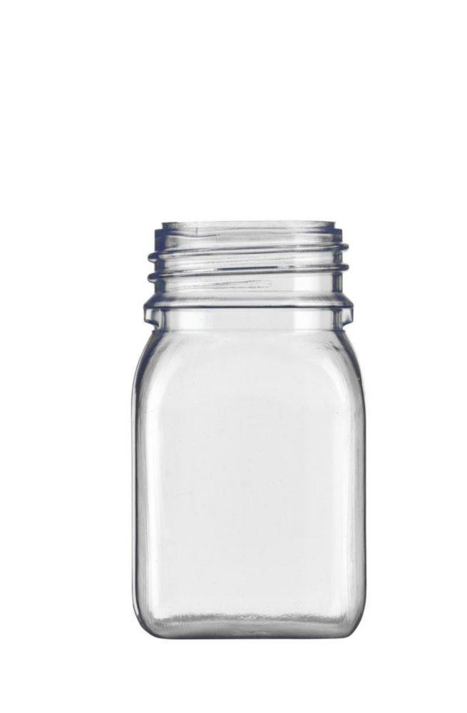 Kautex Textron PVC Wide Mouth Container 100ml – Clear, Square Shape, Without Closure