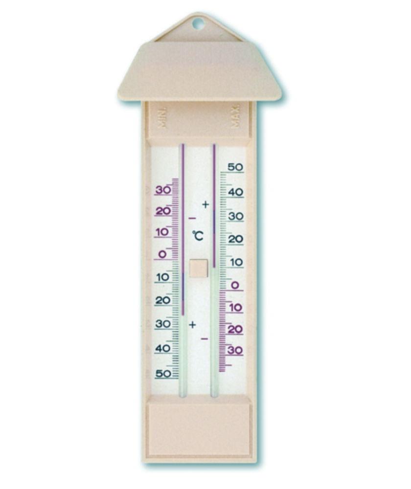 TFA Dostmann Maxima Minima Thermometer with Pressure Key, Plastic Green, Mercurial-Free

