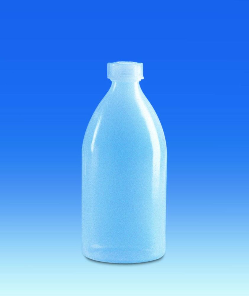 VITLAB Narrow-Mouth Bottle 50 ml PE-LD, 85 x 39 mm, GL 18 with PE-LD Screw Cap
