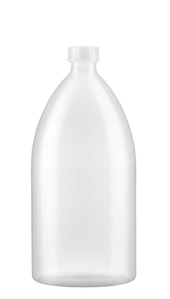 Kautex Textron Narrow Neck Bottle 2000 mL LDPE Clear with Screw Cap