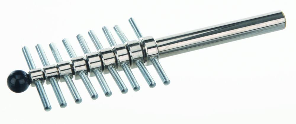 BOCHEM Cork Borer Set of 9 pcs. with Ejector, 5-15mm Ø, Brass Nickel Plated