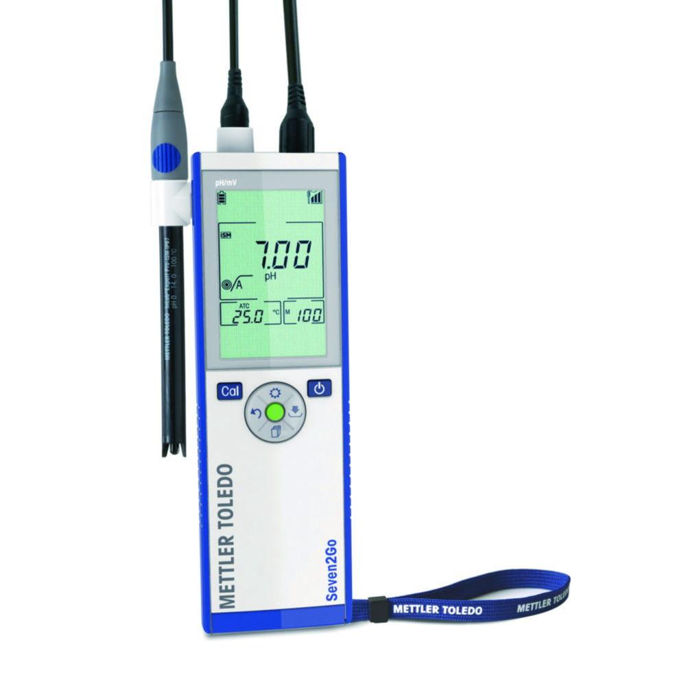 Mettler-Toledo Seven2Go pH/mV S2 Standard Kit Basic Unit with InLab Expert Pro-ISM and Buffer Bags for pH 4.01, 7.00, 9.21, 10.00