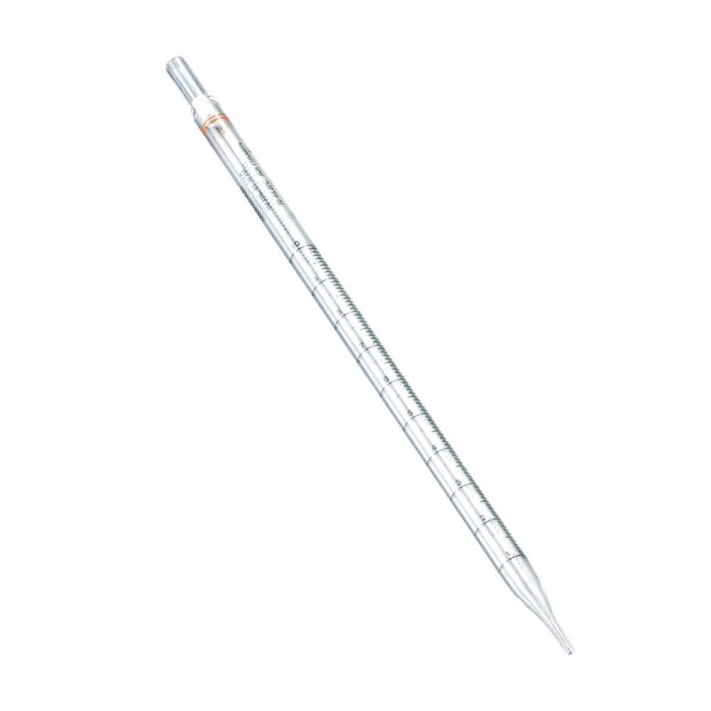 Serological Pipets 10ml graduation 1/10ml, orange, stretched mouth, sterile, pack of 20x10