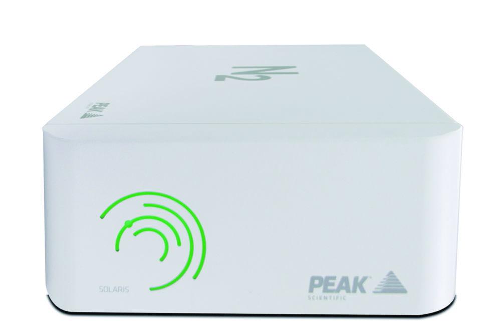 Peak Scientific Laboratory Nitrogen Generator SOLARIS XE up to 35L/min nitrogen, up to 99.5% purity up to 116 psi