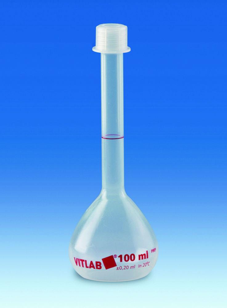 VITLAB Volumetric Flask PMP 25ml with Screw Cap

