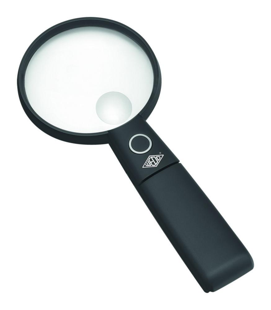 Werner Dorsch Magnifier Glass Round Illuminated 90 mm with Stand, Black

