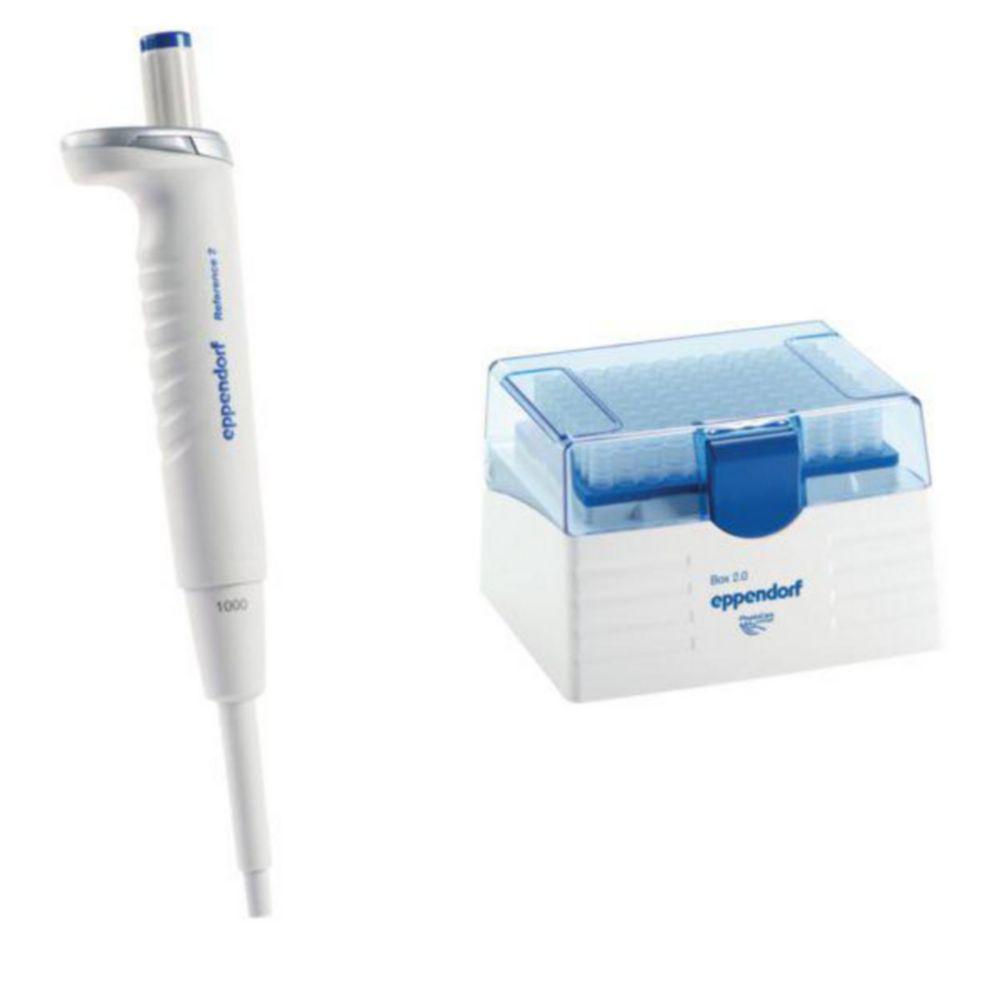 Eppendorf Reference 2 G Variable Single-Channel Pipette 100-1000 µL, Blue including EpT.I.P.S.-Box