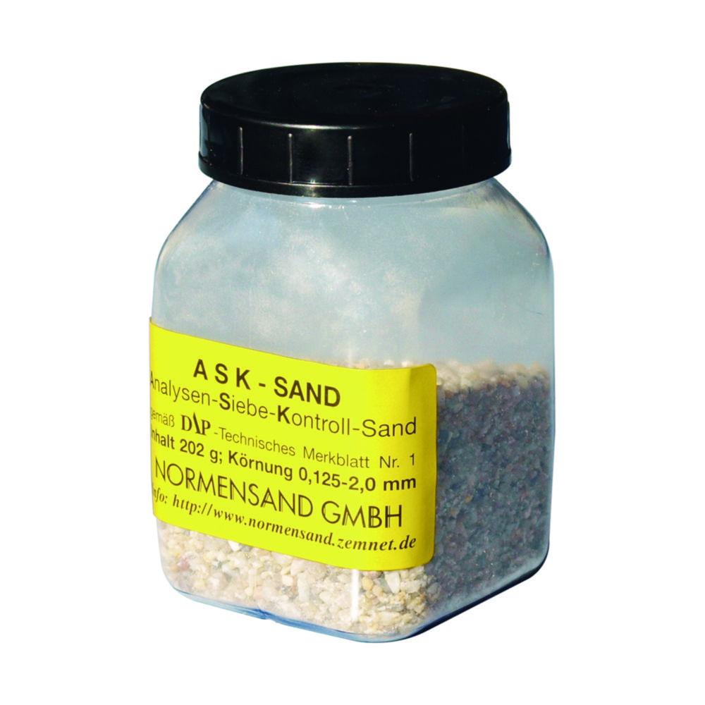 Normensand Test Sieve-Control-Sand Grain Size 0.125 - 2.00mm, 202 g Pack of 3