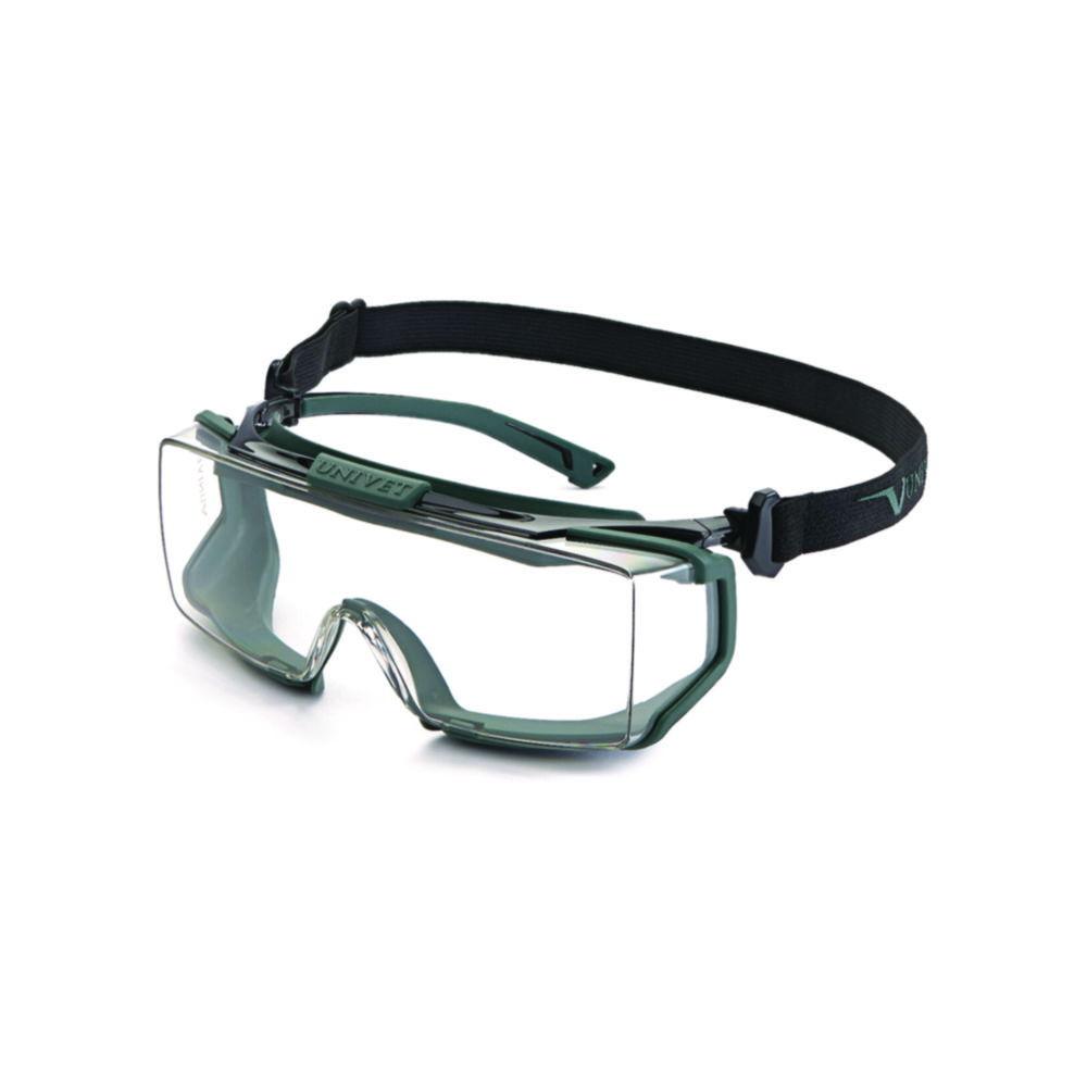 UNIVET Hybrid OTG Non-Slip Temple Tips Headband TPR Gasket Black Frame 16321 U DT 3 4 Clear Lens U UL12 DT K N with Vanguard Coating

