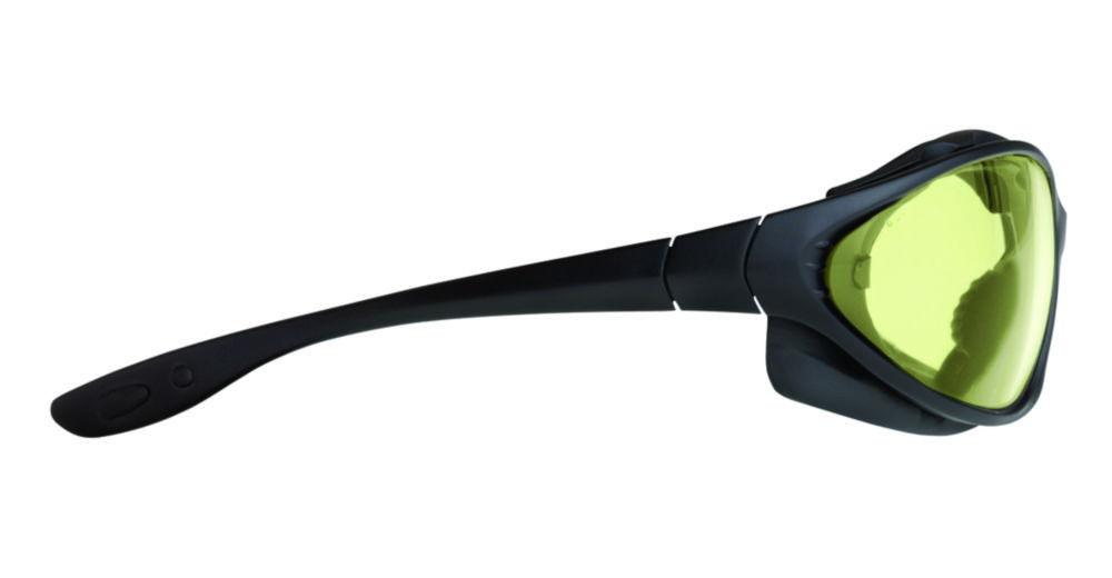 Honeywell SP1000 Safety Glasses – Black Rim, Yellow HDL Lenses, Anti-Fog & Anti-Scratch coating