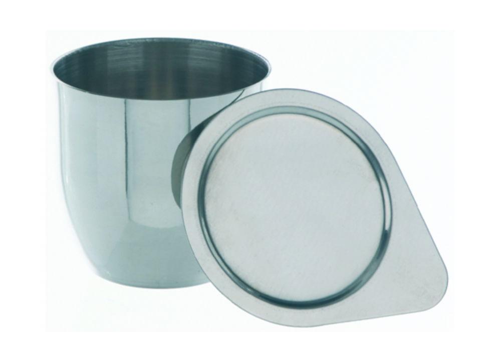 BOCHEM Nickel Crucibles, Wall Thickness 1 mm, Cap. 15 mL, Diam. 30 mm, Height 30 mm
